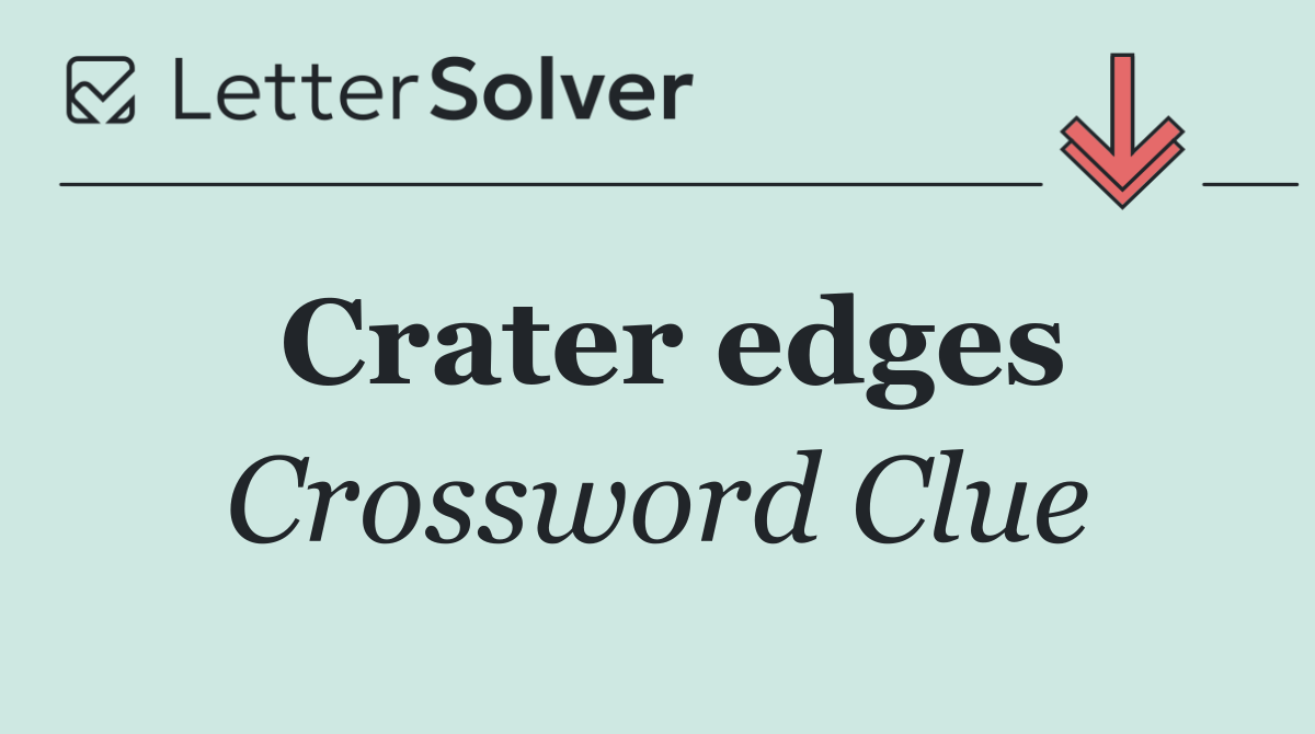 Crater edges