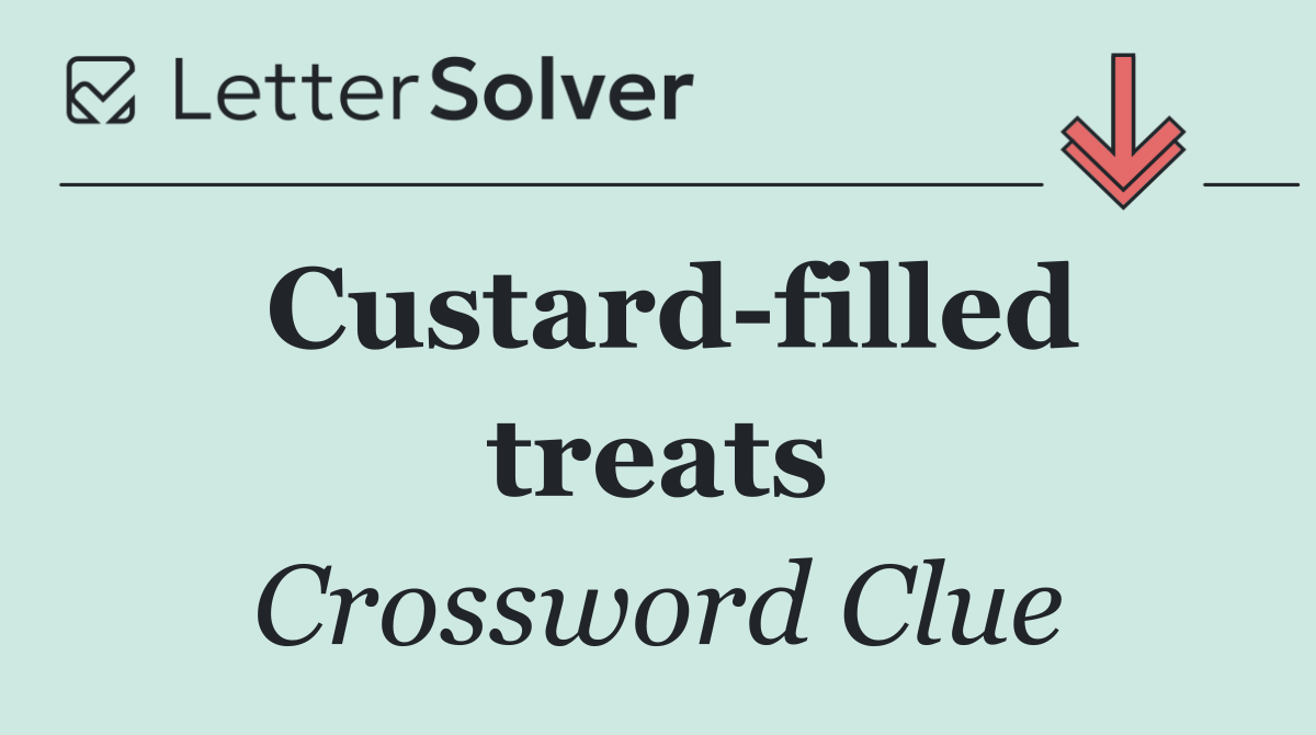 Custard filled treats