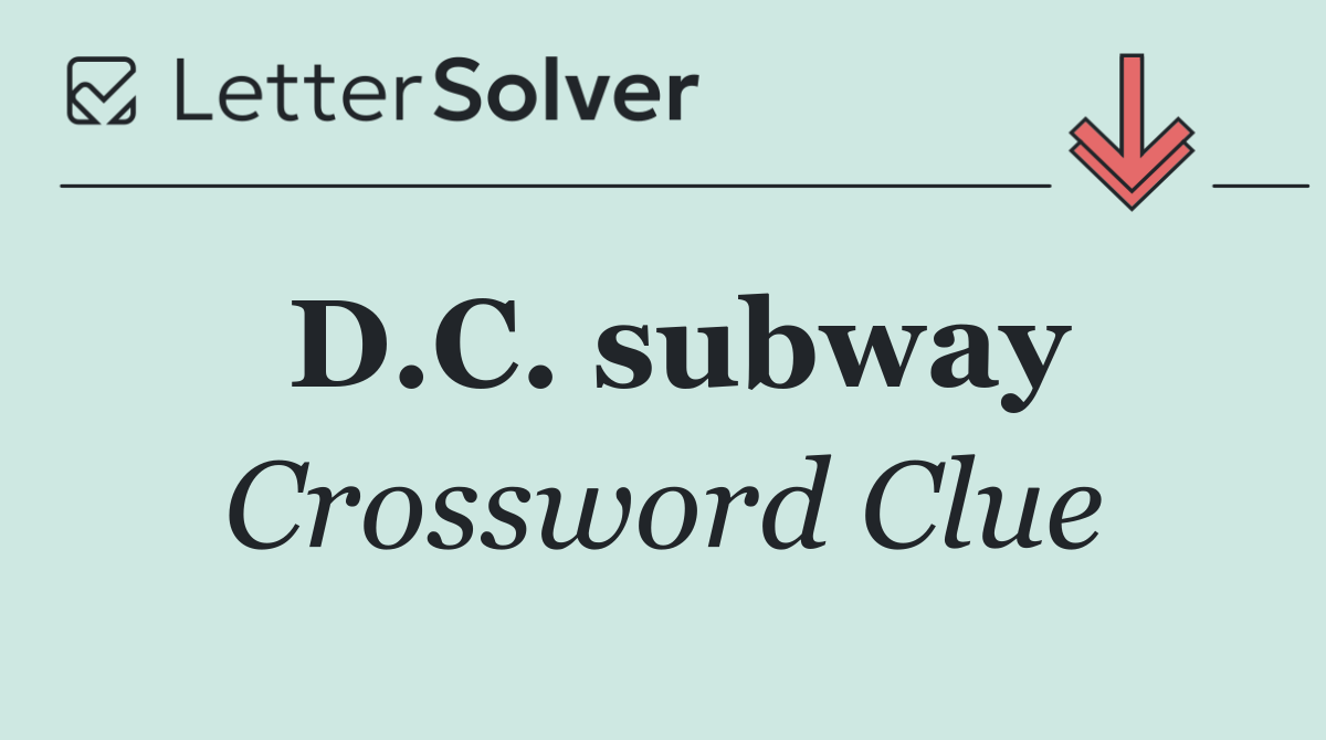 D.C. subway