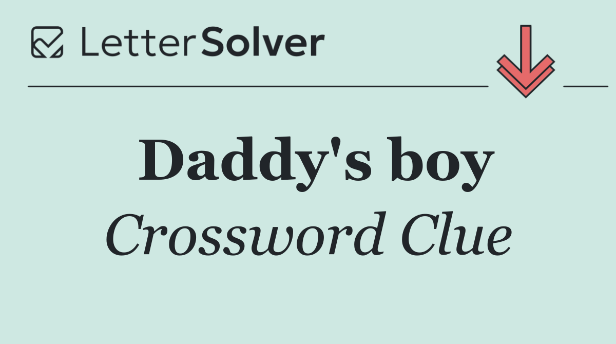 Daddy's boy