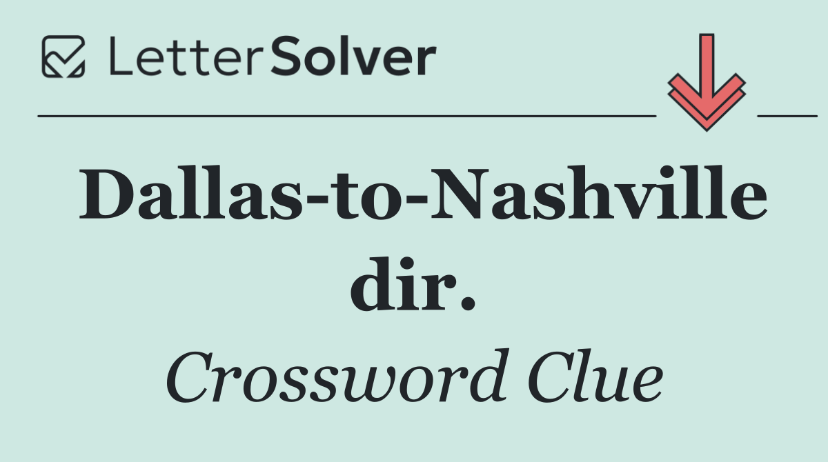 Dallas to Nashville dir.