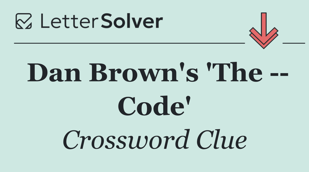 Dan Brown's 'The    Code'