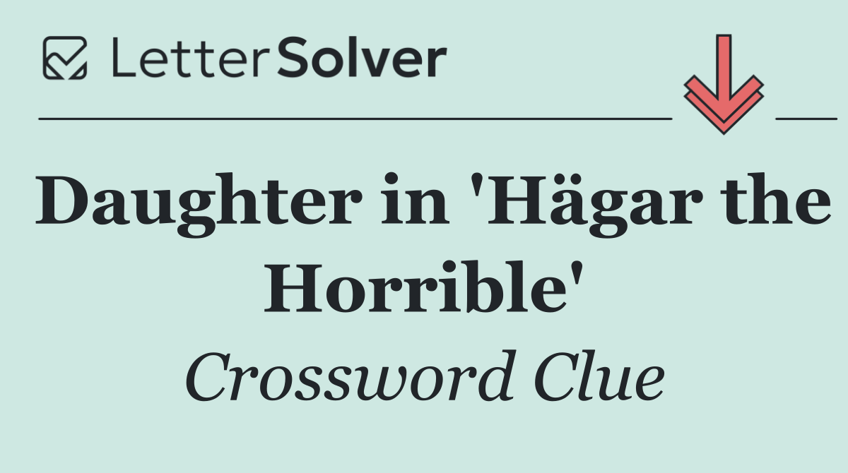 Daughter in 'Hägar the Horrible'