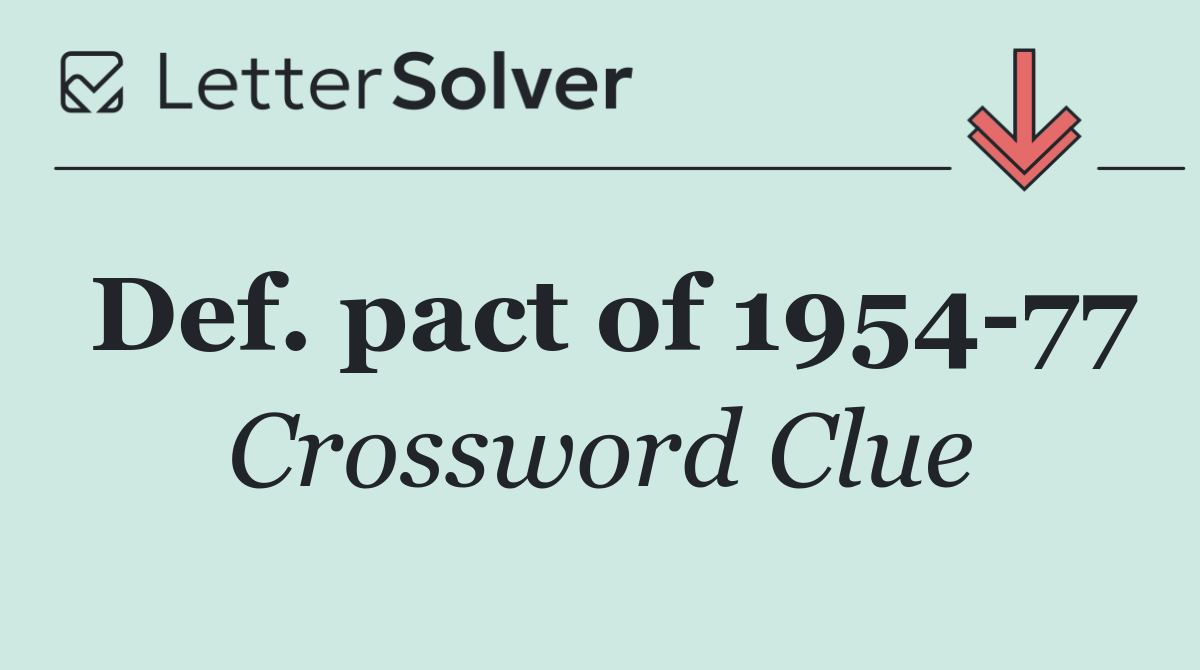 Def. pact of 1954 77