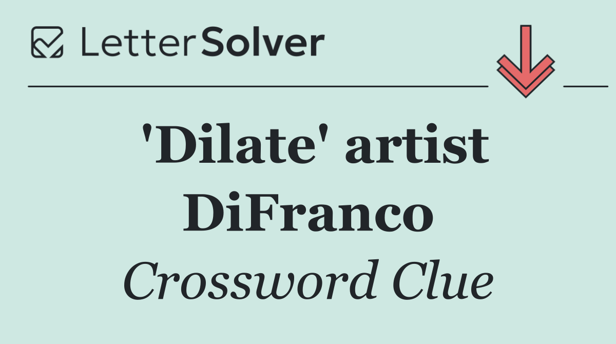 'Dilate' artist DiFranco
