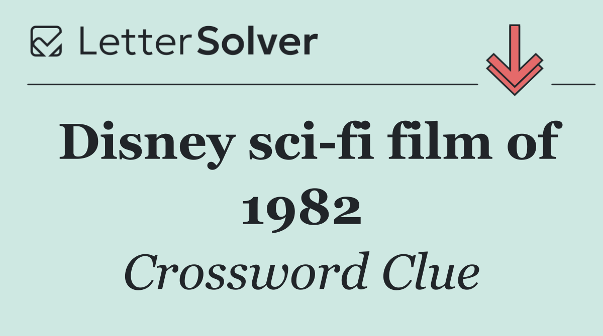 Disney sci fi film of 1982