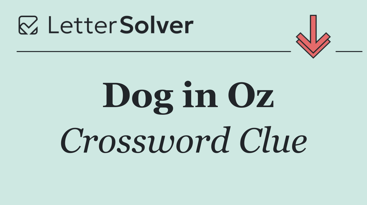Dog in Oz