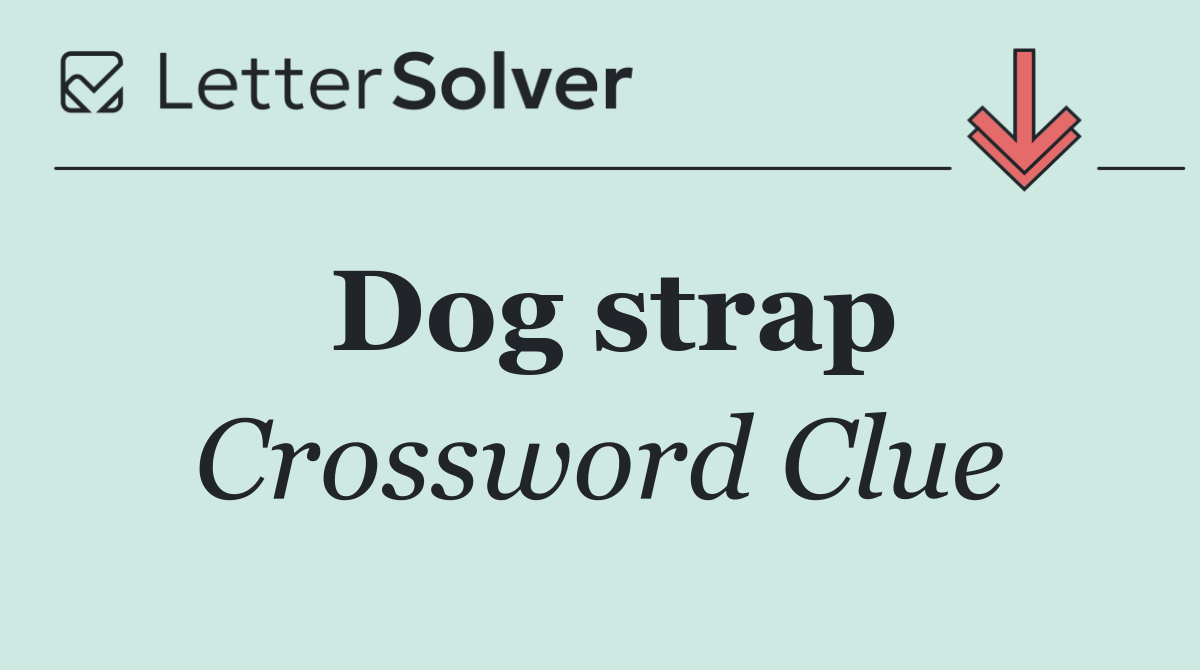 Dog strap