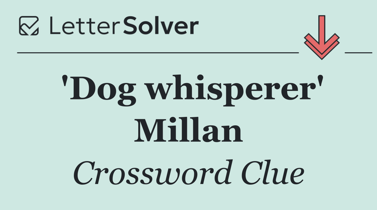 'Dog whisperer' Millan