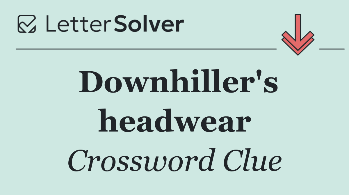 Downhiller's headwear