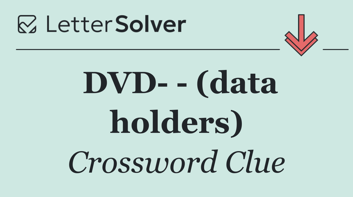 DVD    (data holders)