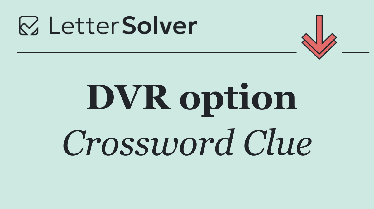 DVR option