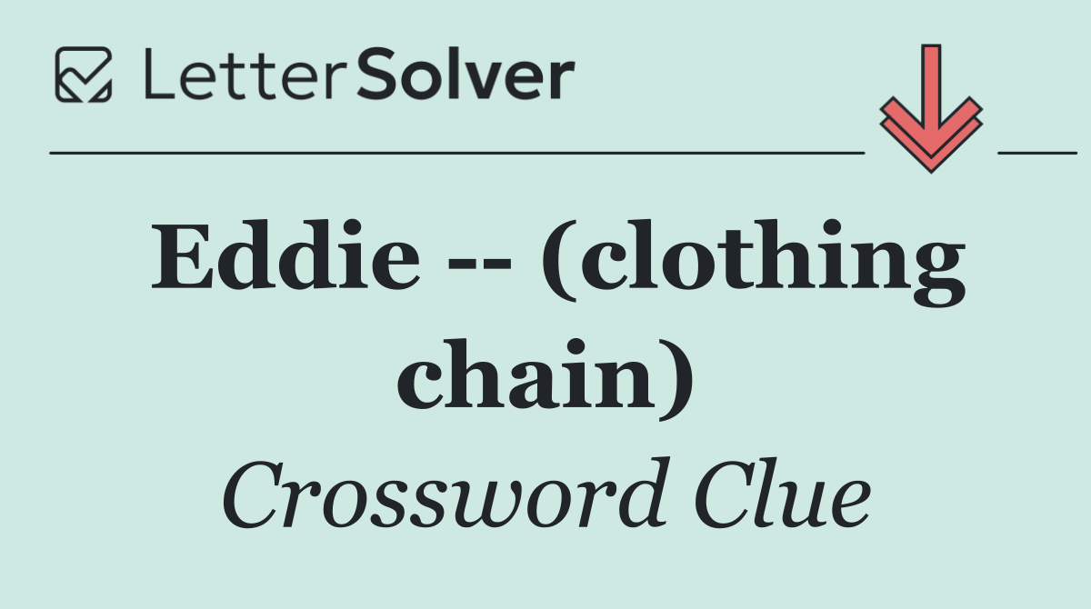Eddie    (clothing chain)