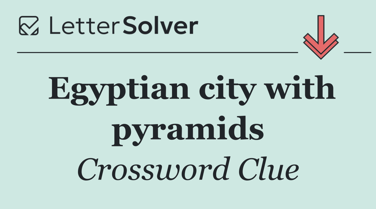 Egyptian city with pyramids
