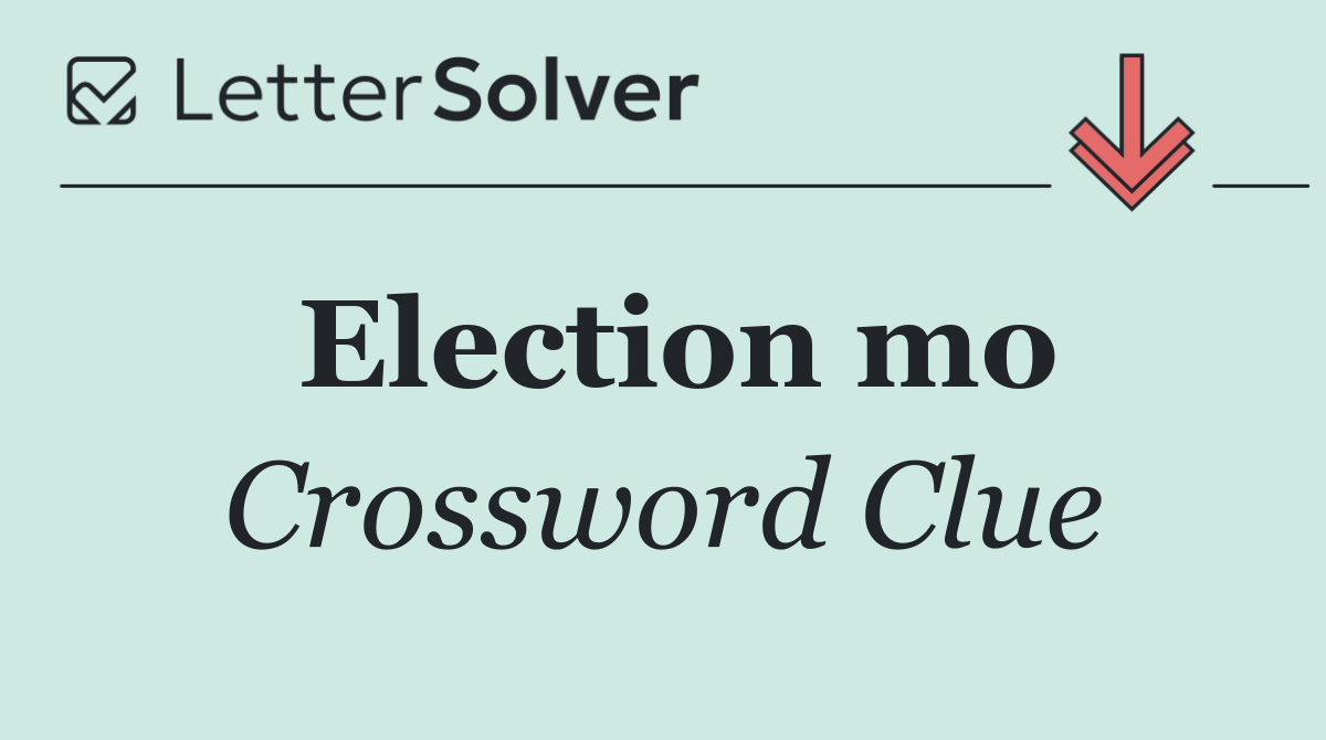 Election mo