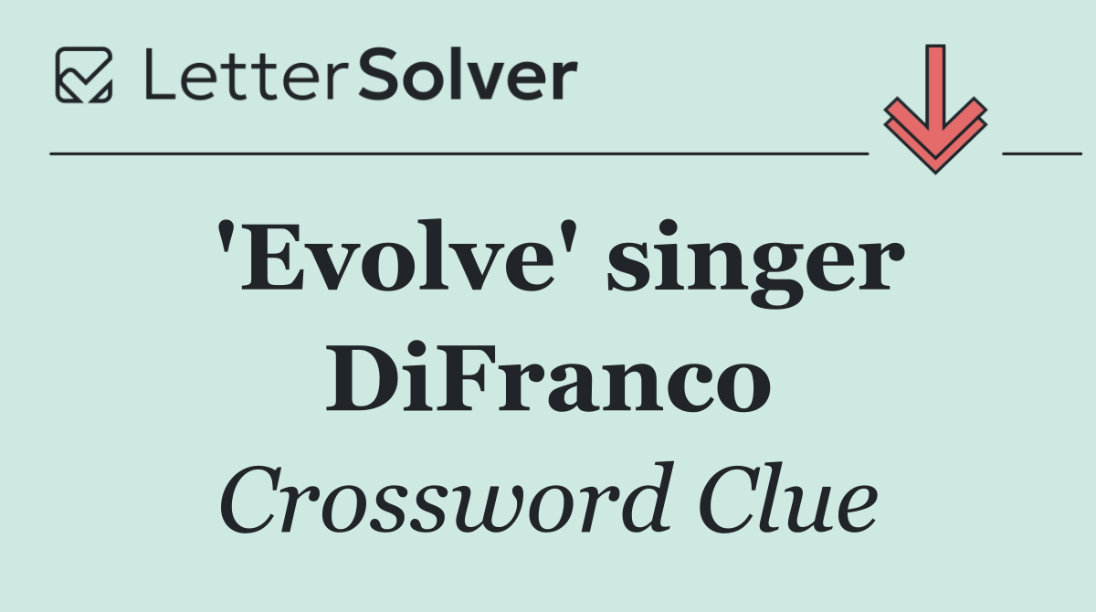 'Evolve' singer DiFranco