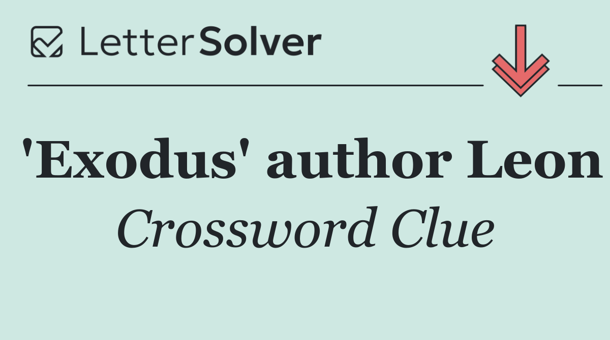 'Exodus' author Leon