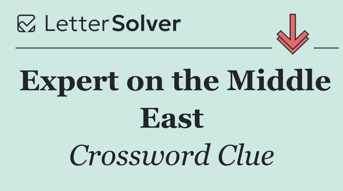 Expert on the Middle East