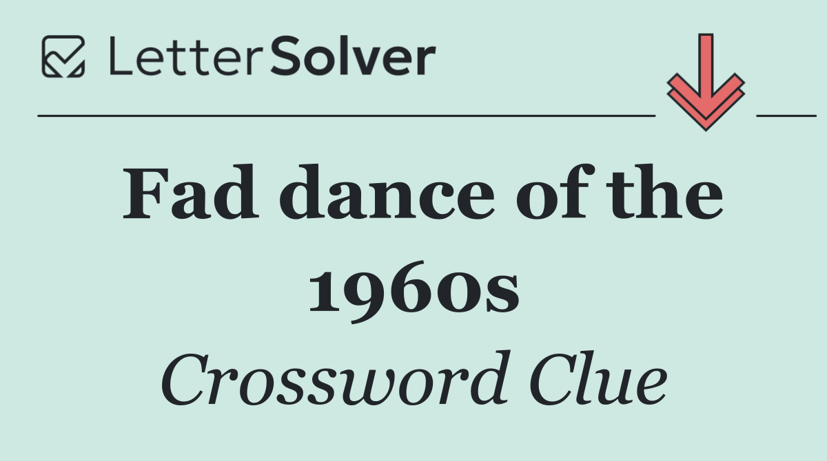 Fad dance of the 1960s