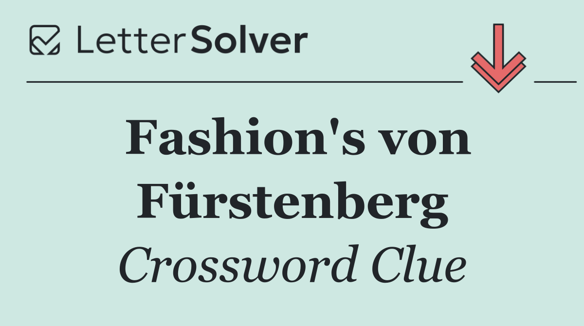 Fashion's von Fürstenberg
