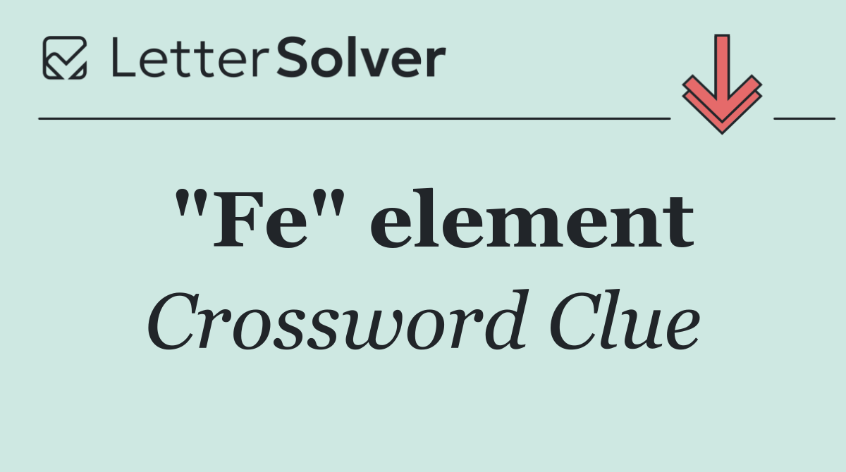 "Fe" element