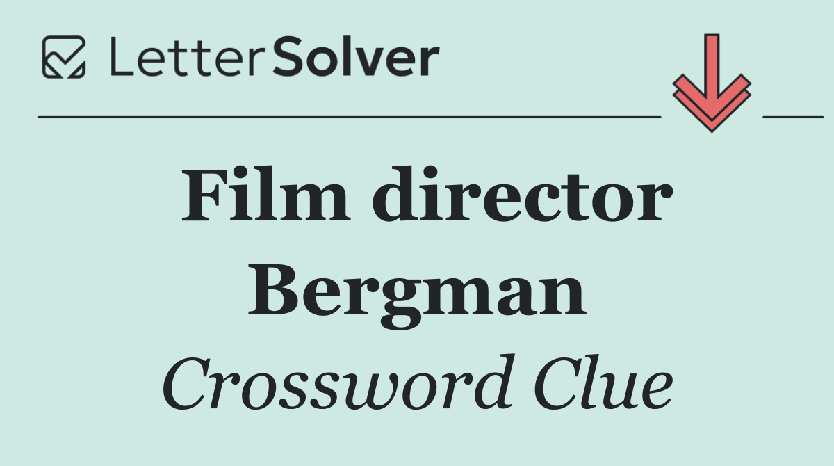 Film director Bergman