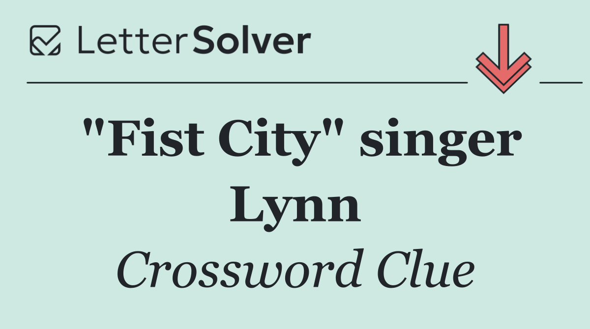 "Fist City" singer Lynn