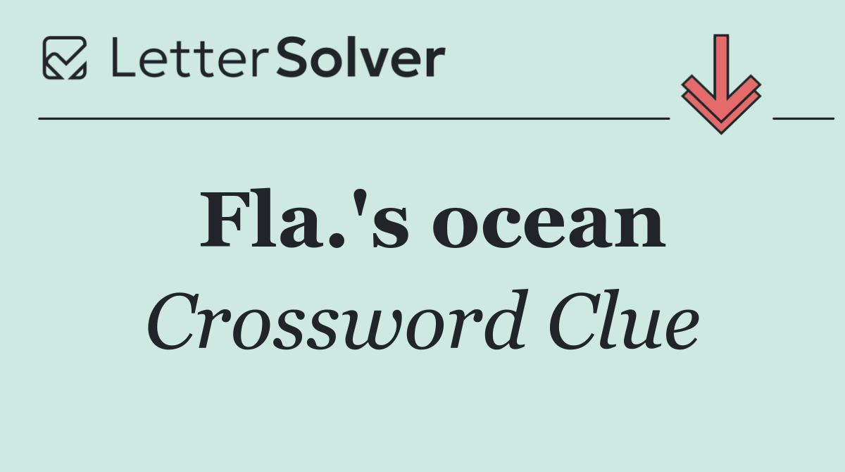 Fla.'s ocean