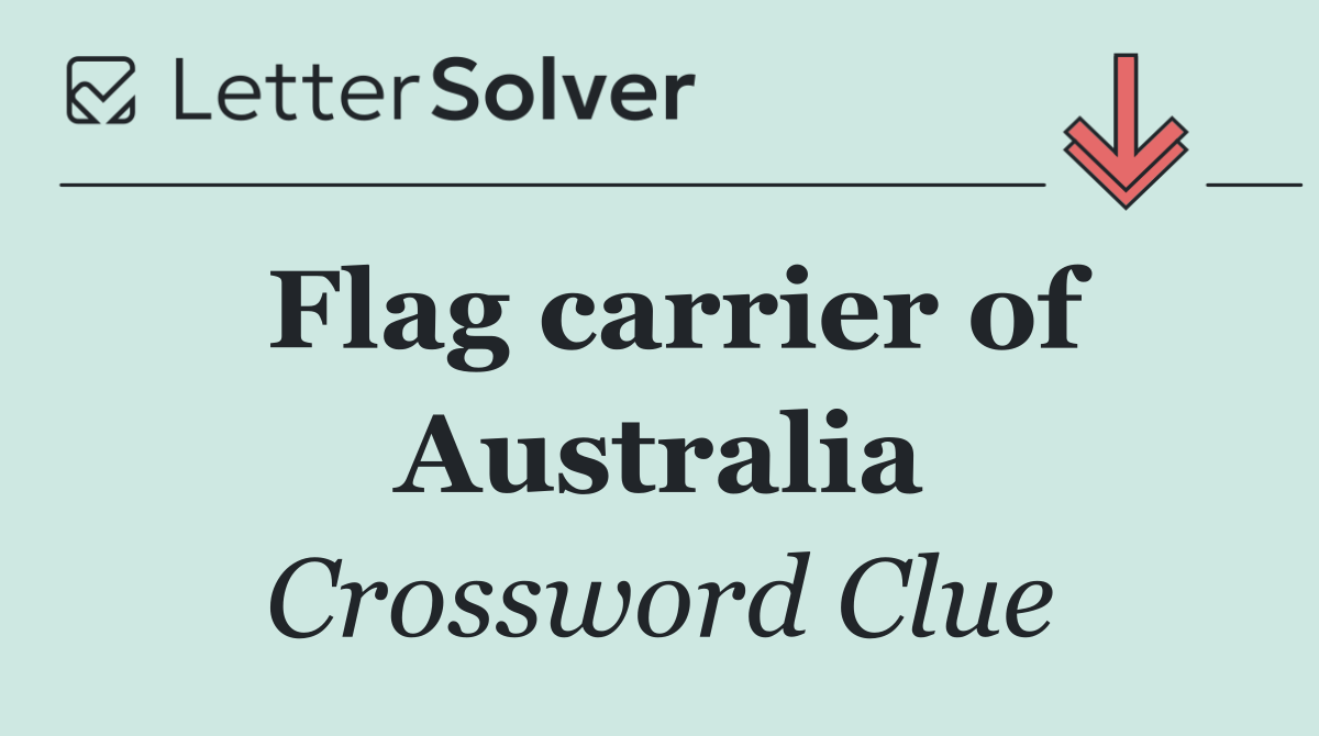 Flag carrier of Australia