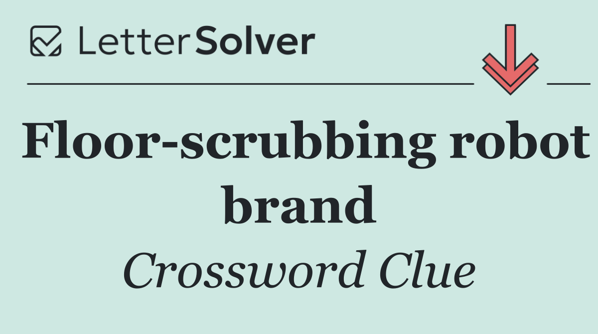 Floor scrubbing robot brand