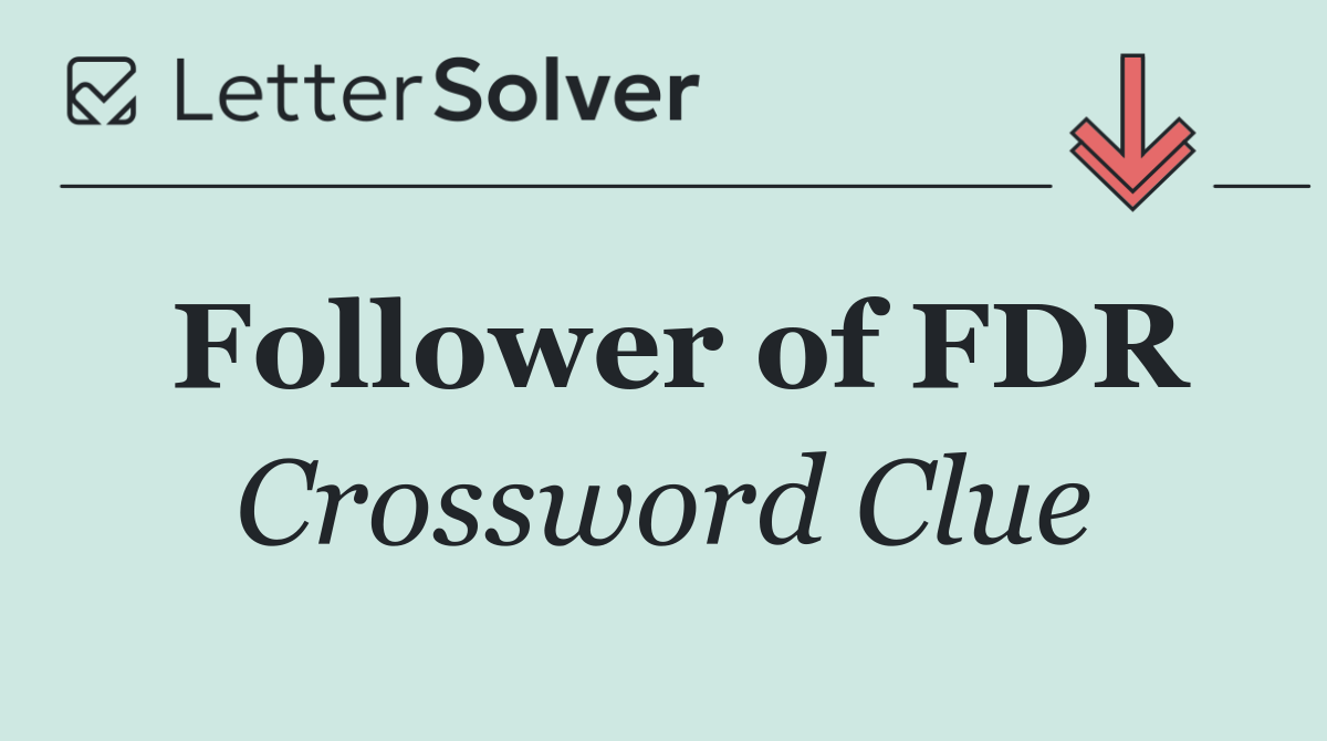 Follower of FDR
