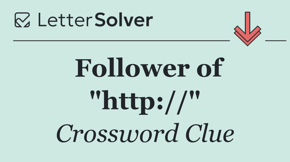 Follower of "http://"