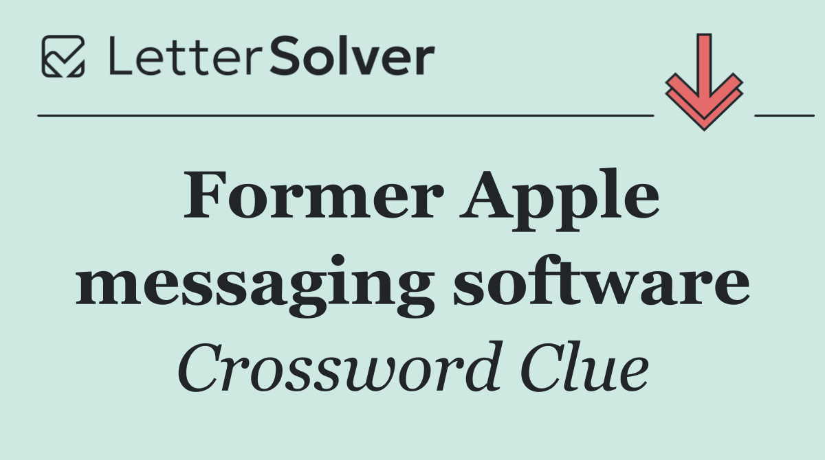 Former Apple messaging software
