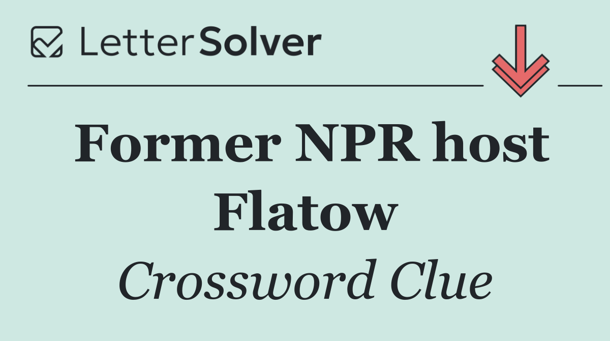 Former NPR host Flatow