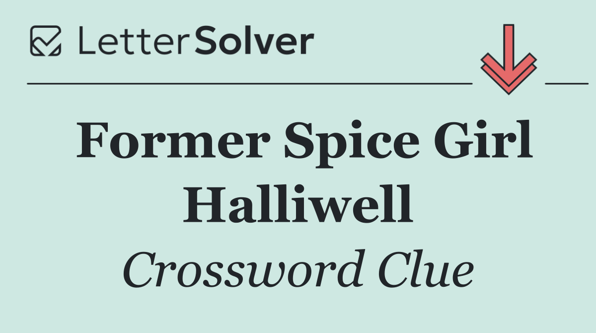 Former Spice Girl Halliwell