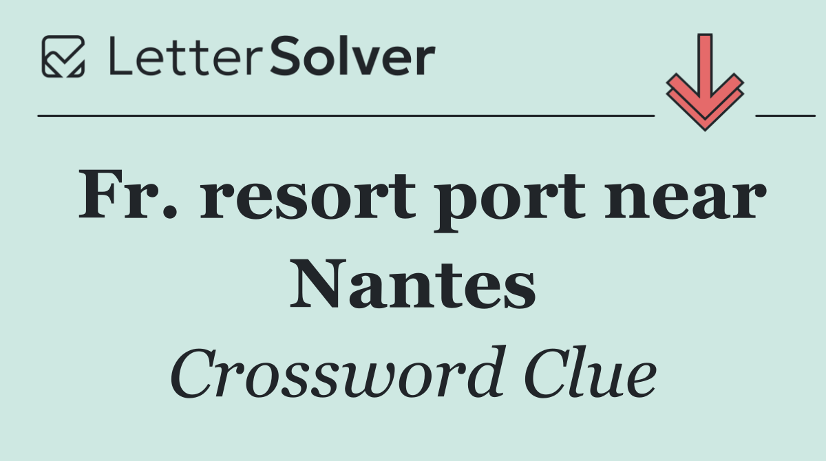 Fr. resort port near Nantes