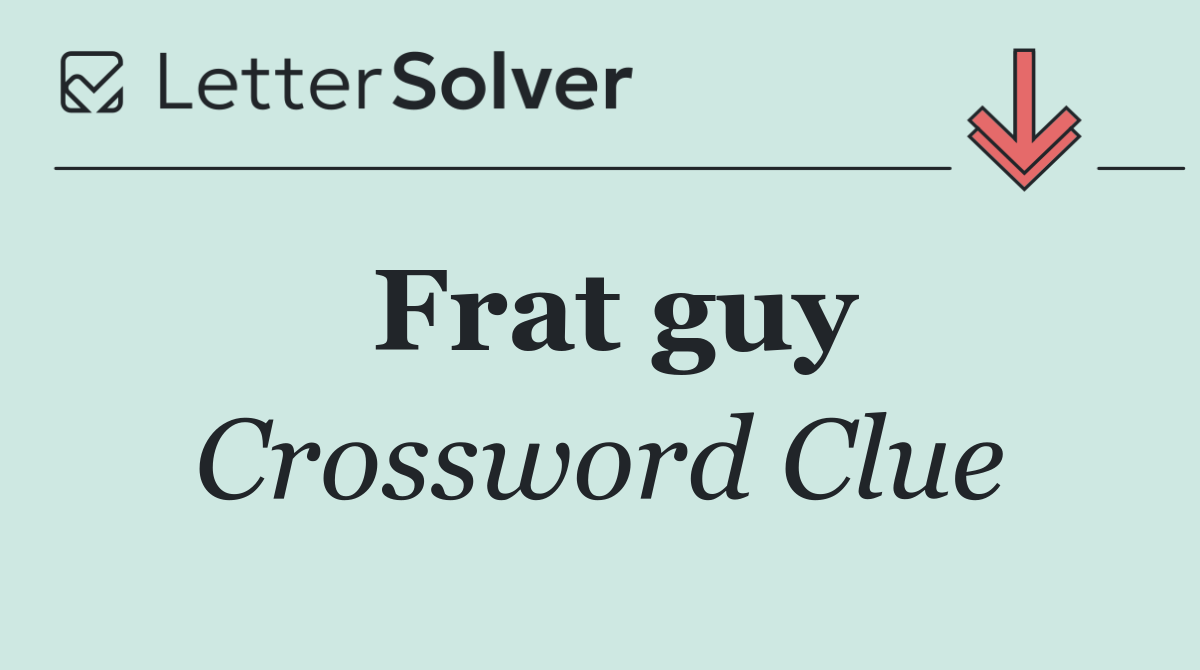 Frat guy