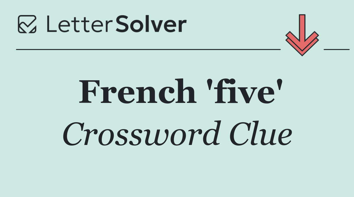 French 'five'
