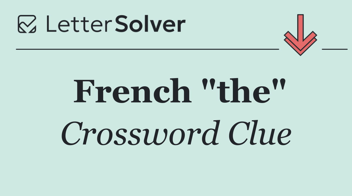 French "the"