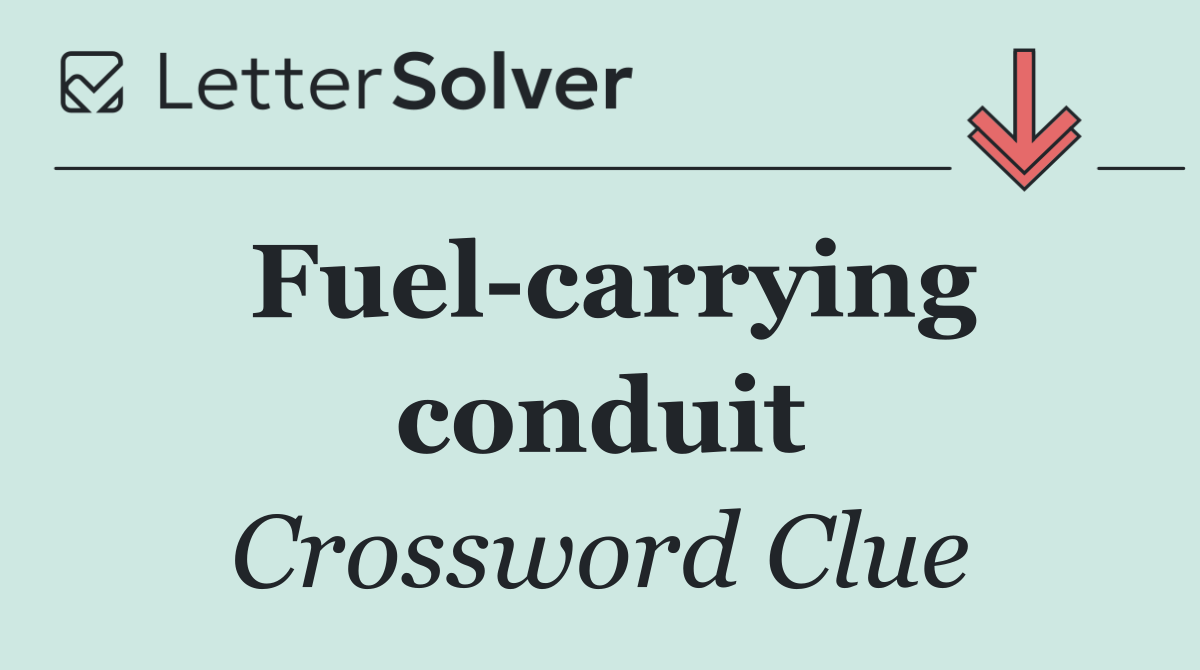 Fuel carrying conduit