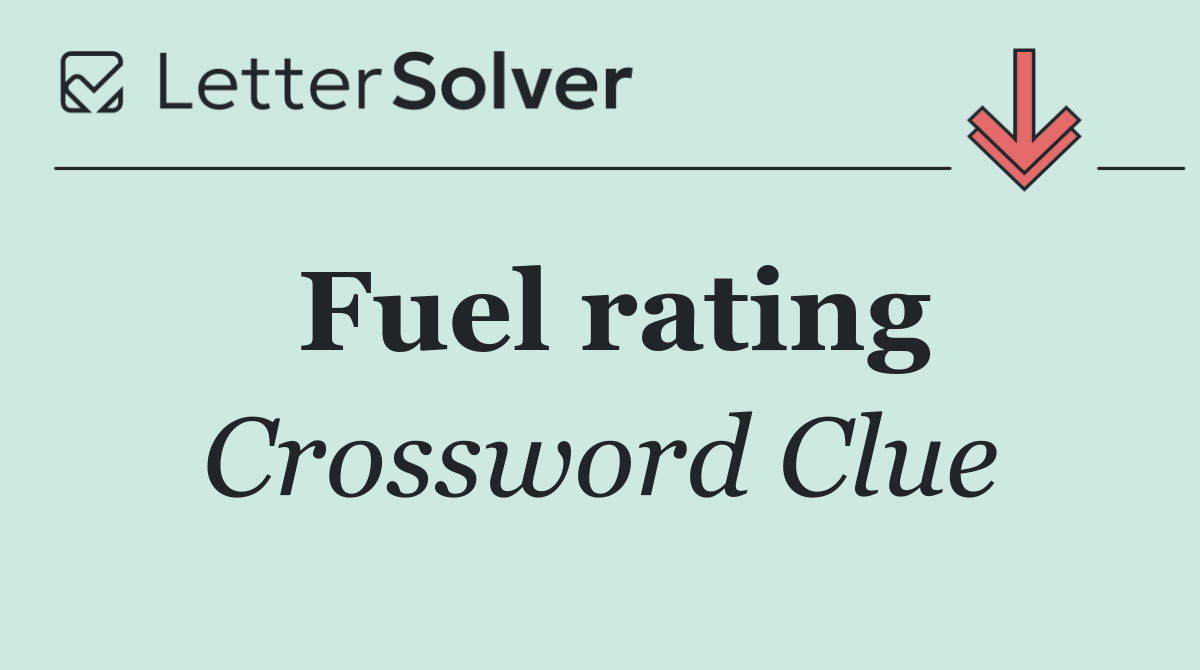 Fuel rating