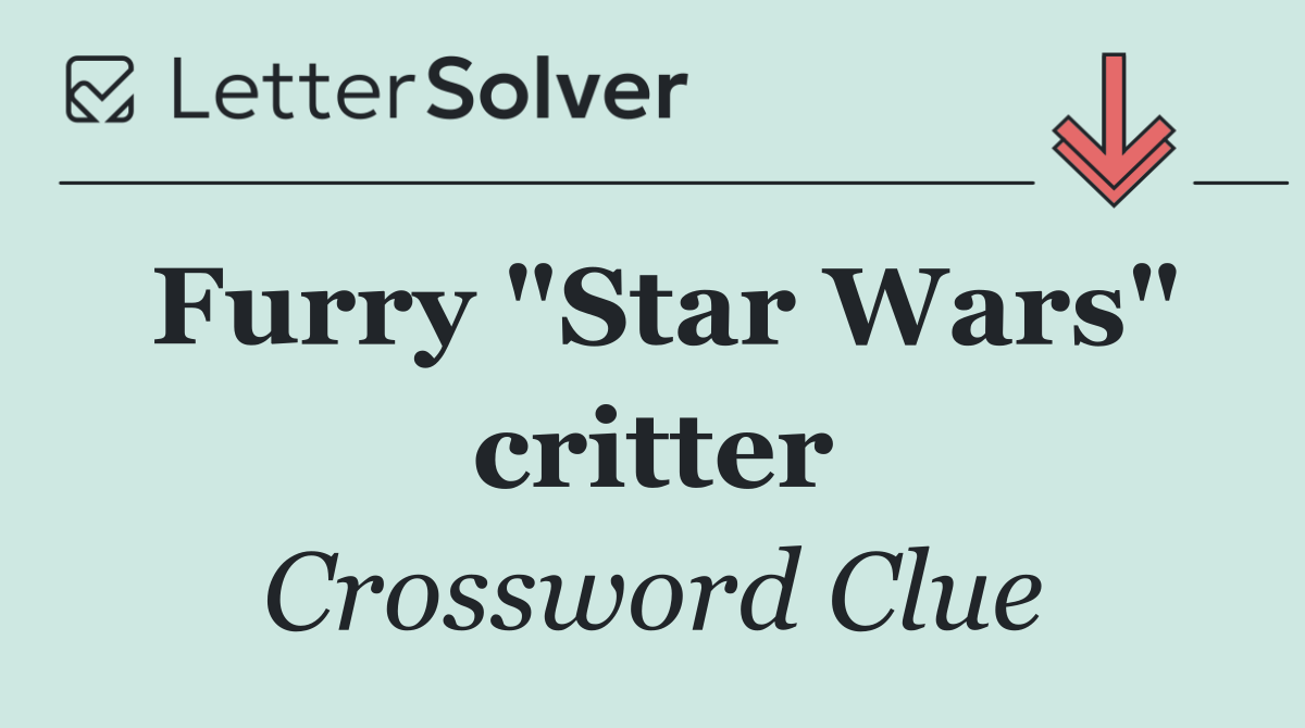 Furry "Star Wars" critter