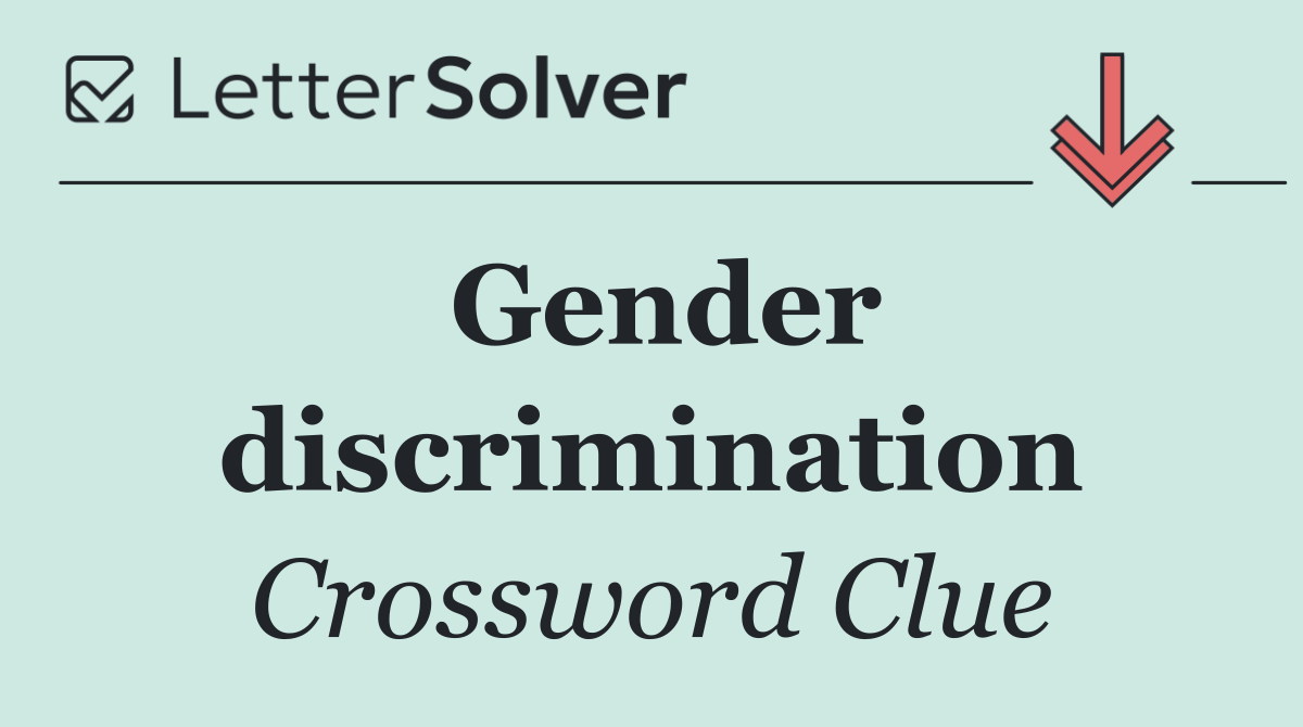 Gender discrimination