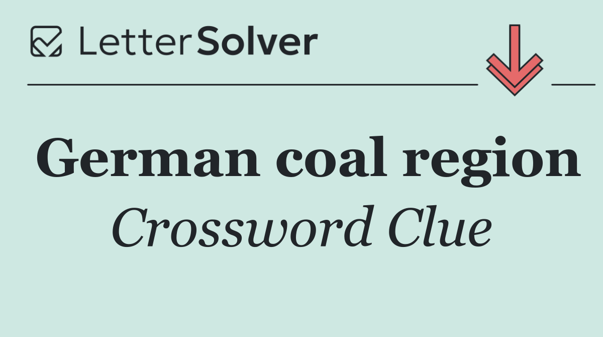 German coal region