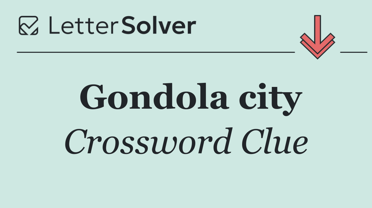 Gondola city