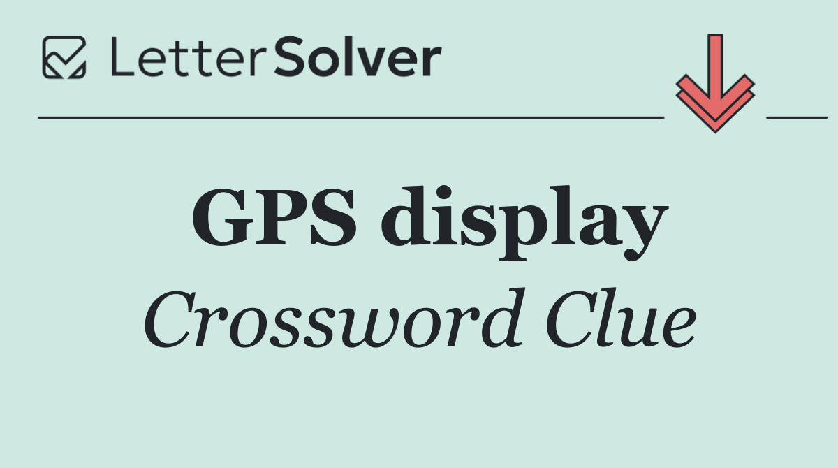 GPS display