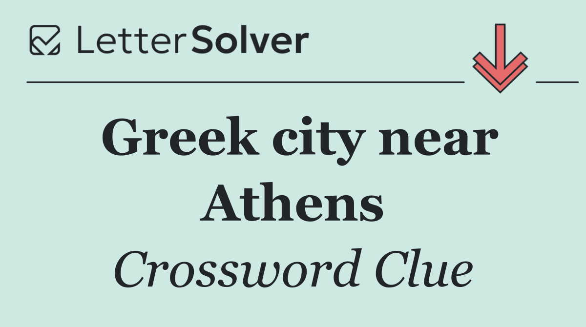 Greek city near Athens