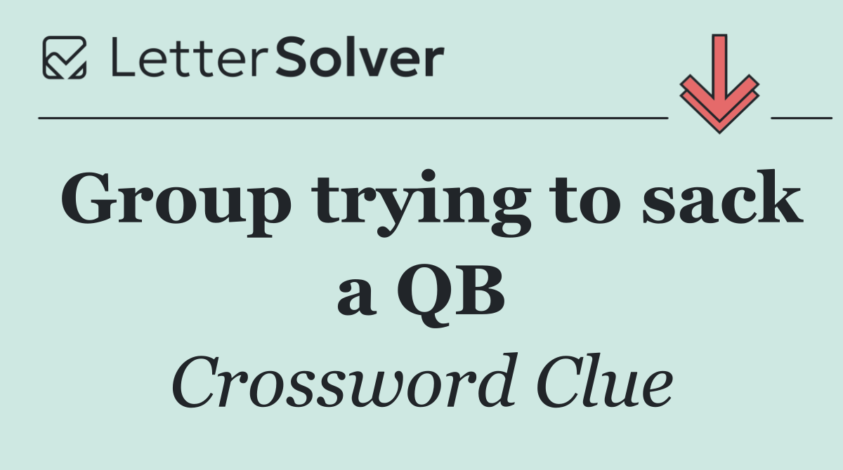 Group trying to sack a QB