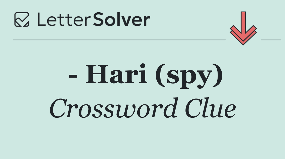   Hari (spy)