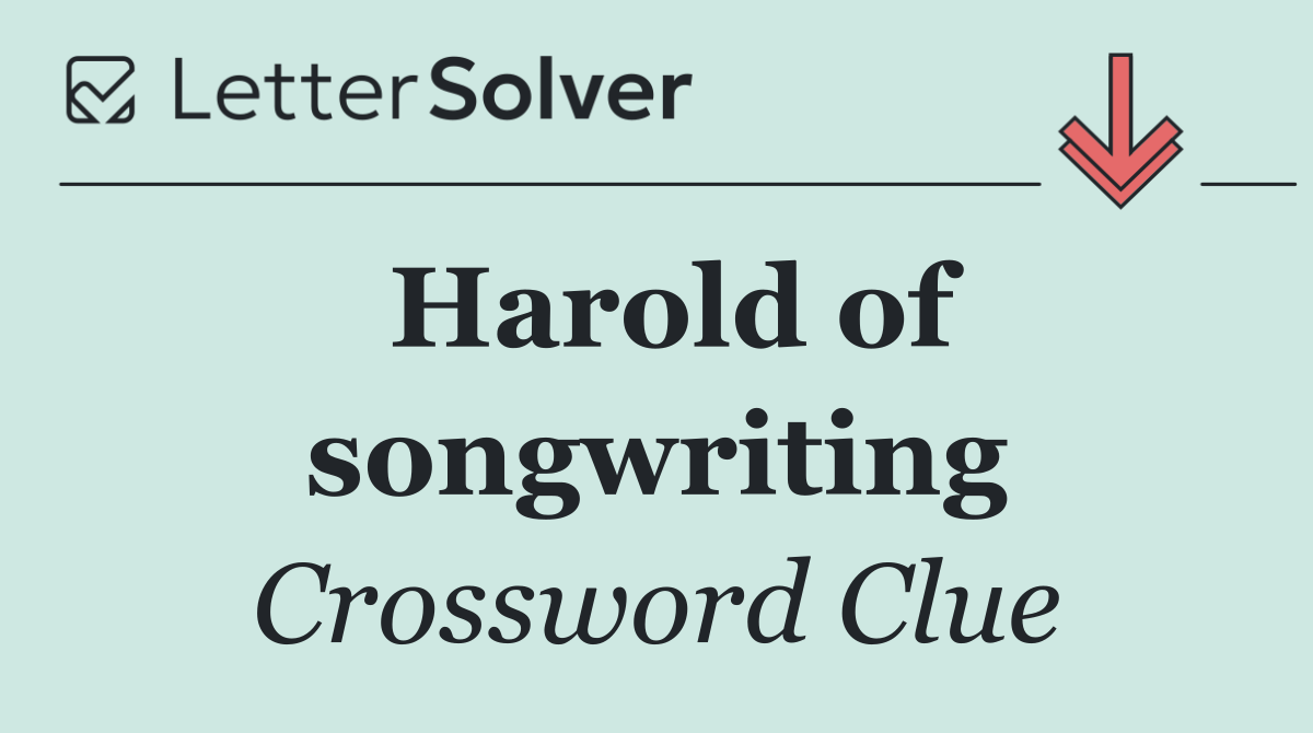 Harold of songwriting